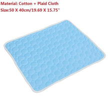 Load image into Gallery viewer, Pet Dog Cat Cooling Mats Soft Ice Pad Summer Puppy PVC Leakproof Ice Pad Cooling Kennel Large Dog Sleeping Mat Beds Pet Supplies